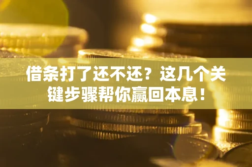 济南借条打了还不还？这几个关键步骤帮你赢回本息！