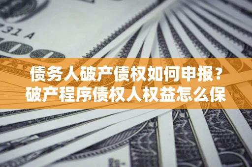 济南债务人破产债权如何申报？破产程序债权人权益怎么保障？