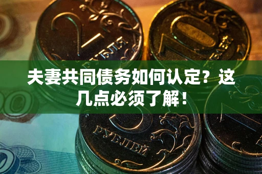 济南夫妻共同债务如何认定？这几点必须了解！