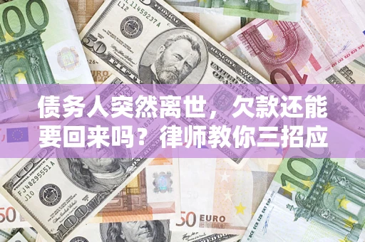 济南债务人突然离世，欠款还能要回来吗？律师教你三招应对